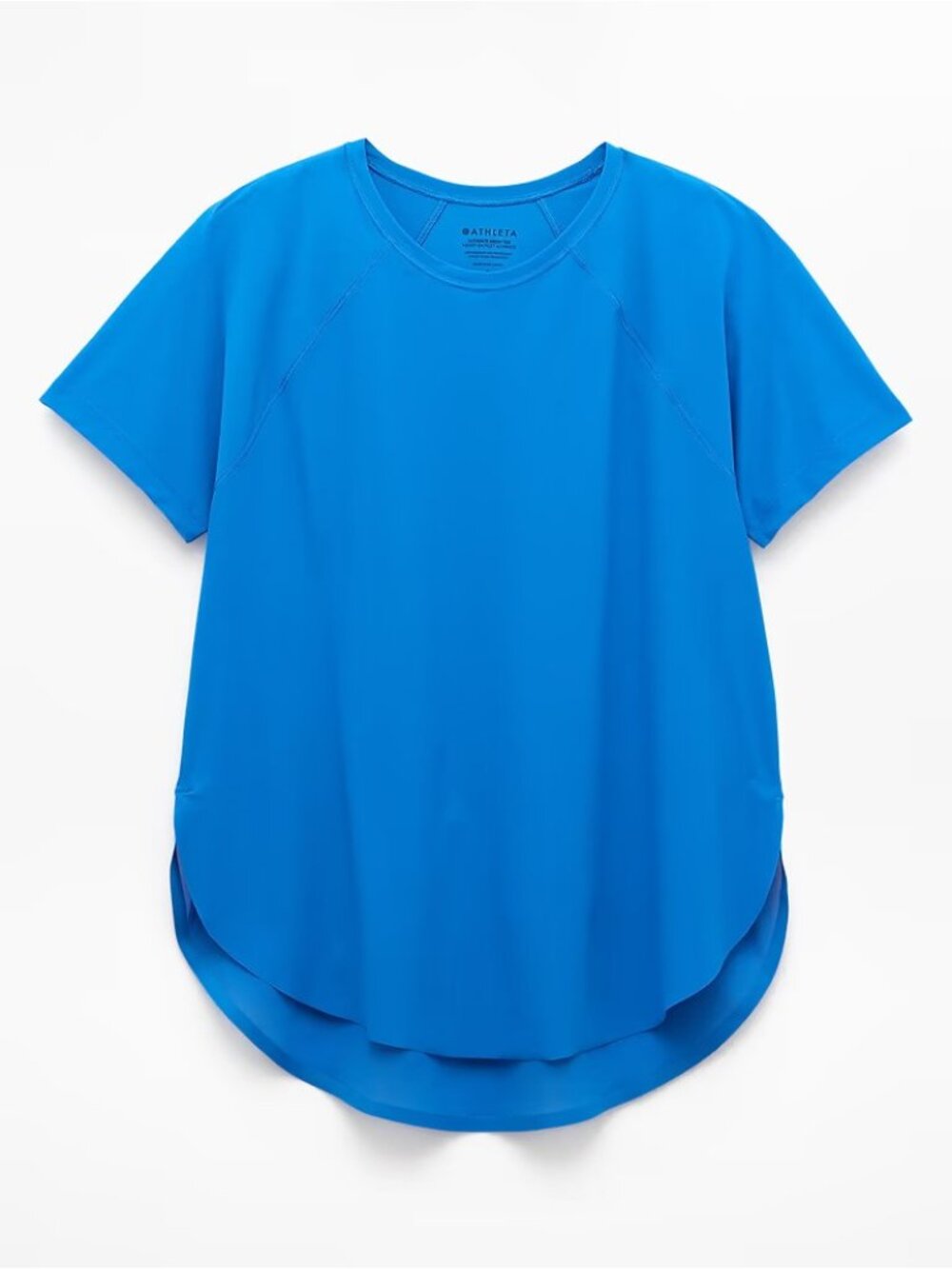 New Athleta M Ultimate Mesh Tee Breaker Blue Medium Regular - Picture 6 of 7